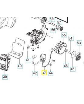 Fil de court-circuit 530039227. Pièce de rechange Husqvarna