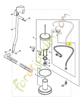 Collier de serrage 4255-988-9100. Pièce de rechange Sithl / Vicking