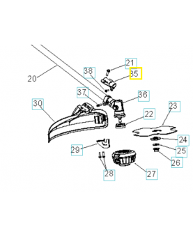Support 575963401. Pièce de rechange Husqvarna