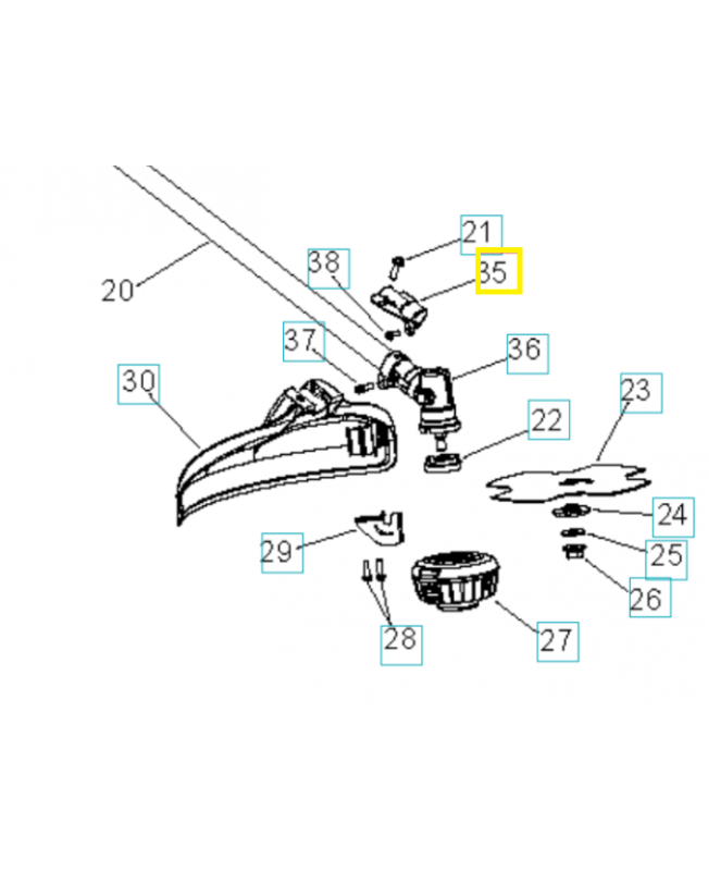Support 575963401. Pièce de rechange Husqvarna