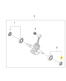joint radial 582812601 Pièce détachée Husqvarna