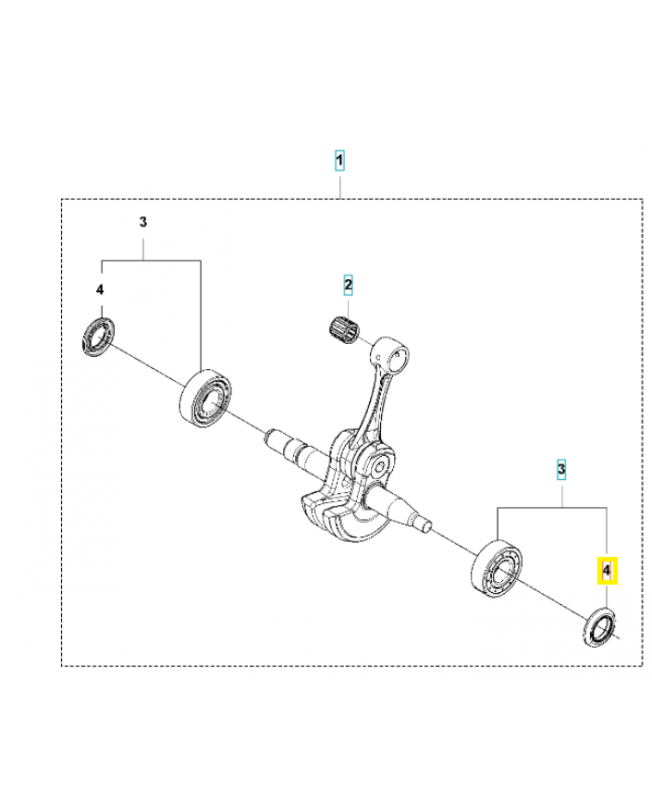 joint radial 582812601 Pièce détachée Husqvarna