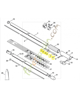 Entraineur 4140-740-3501. Pièce de rechange Sithl / Vicking