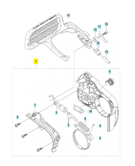 Frein de chaine 587876601. Pièce détachée Husqvarna