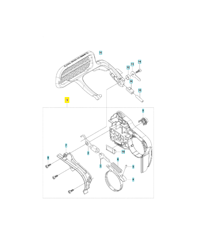 Frein de chaine 587876601. Pièce détachée Husqvarna