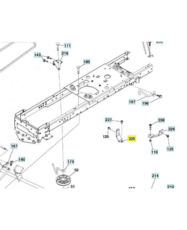Support 585668502. Pièce de rechange Husqvarna