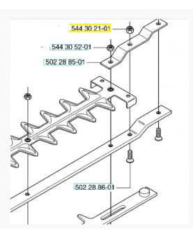 Ecrou 544302101. Pièce de rechange Husqvarna