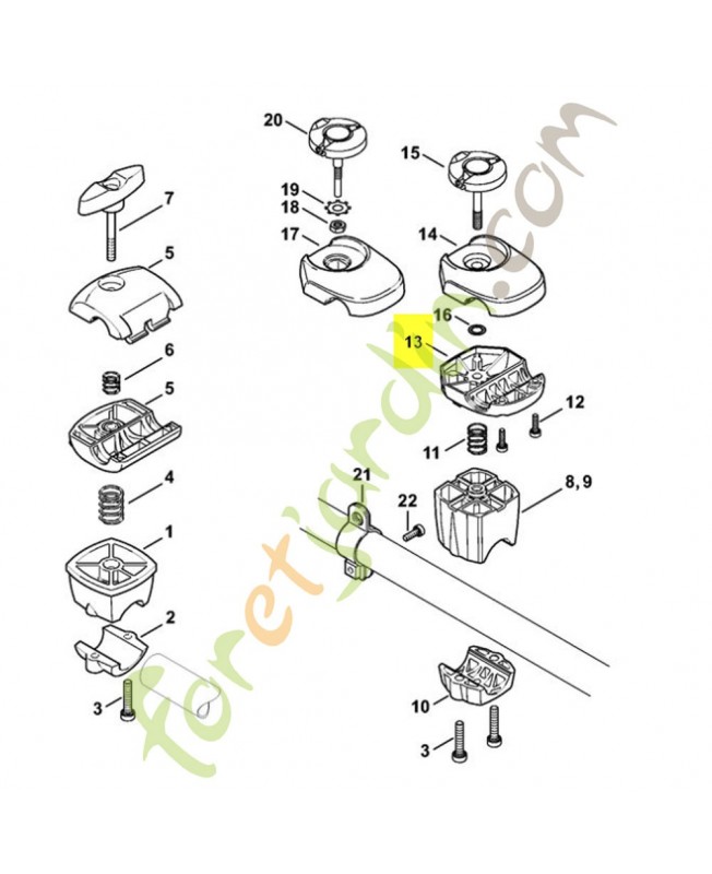 Monture de serrage 4147-791-0901 stihl