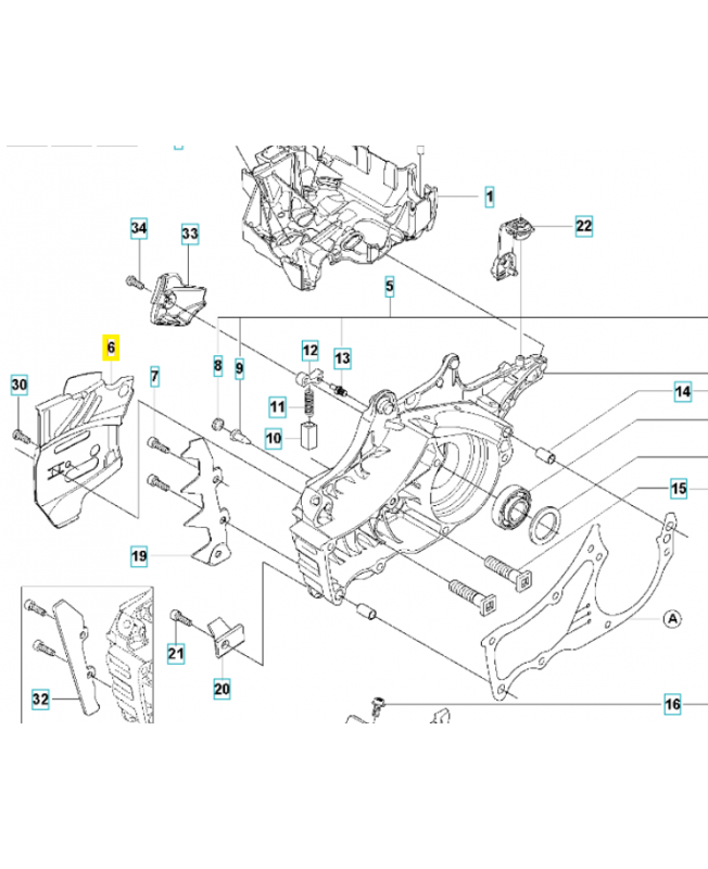 Plaque de guidage 522742901. Pièce de rechange Husqvarna Plaque de guidage 522742901. Pièce de rechange Husqvarna