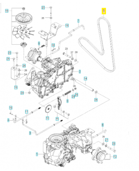 Courroie 592894201. Pièce détachée Husqvarna