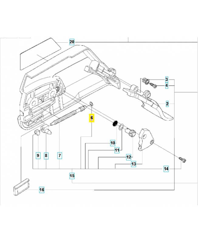 Rondelle 503230066. Pièce de rechange Husqvarna Rondelle 503230066. Pièce de rechange Husqvarna