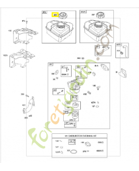 795027 Bouchon de réservoir 0003-000-2213. Pièce de rechange pour moteur thermique Briggs et Straton
