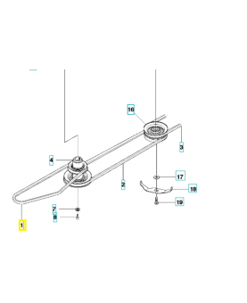Courroie husqvarna 589562301. Pièce détachée Husqvarna