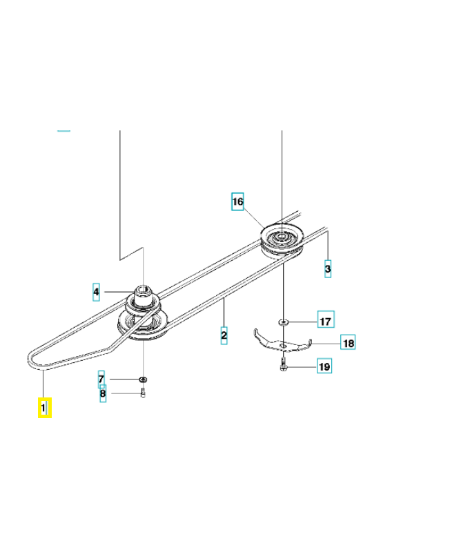 Courroie husqvarna 589562301. Pièce détachée Husqvarna