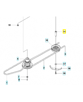 arbre 581916402. Pièce de rechange Husqvarna