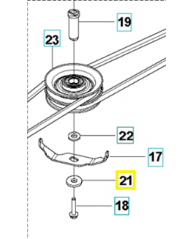 Rondelle 586320201 21x36x3. Pièce de rechange Husqvarna