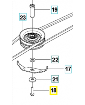 Vis 586320401. Pièce de rechange Husqvarna