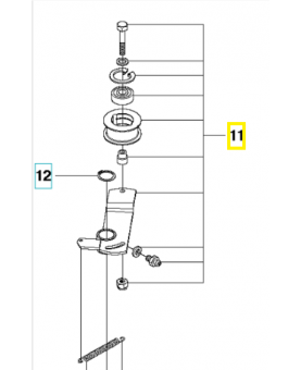 Tendeur de courroie 535484402. Pièce de rechange Husqvarna