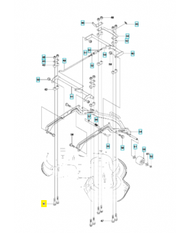 Vis 725246151. Pièce de rechange Husqvarna