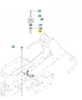Douille 544002901. Pièce de rechange Husqvarna