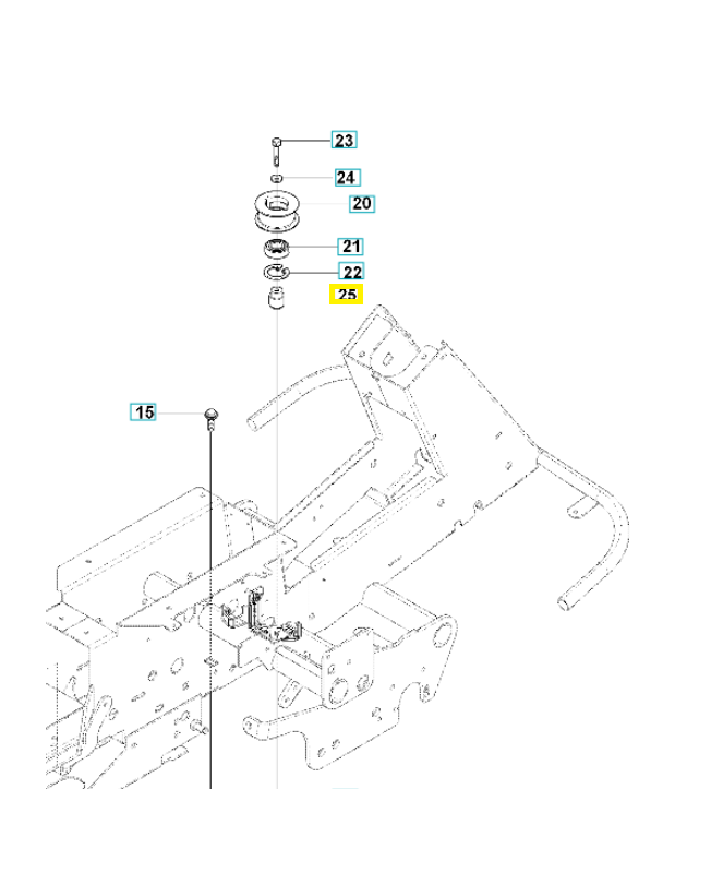 Douille 544002901. Pièce de rechange Husqvarna