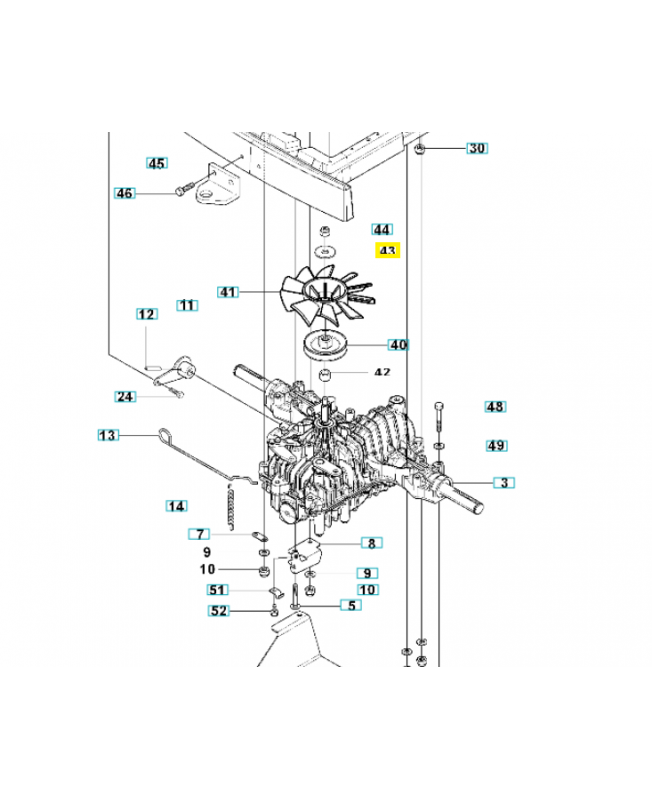 Rondelle 734115441. Pièce de rechange Husqva