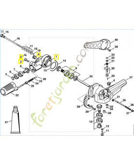 Carter de réducteur 4230-640-0506. Pièce de rechange Sithl / Vicking