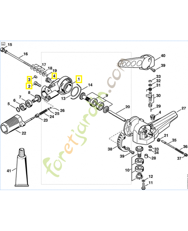 Carter de réducteur 4230-640-0506. Pièce de rechange Sithl / Vicking
