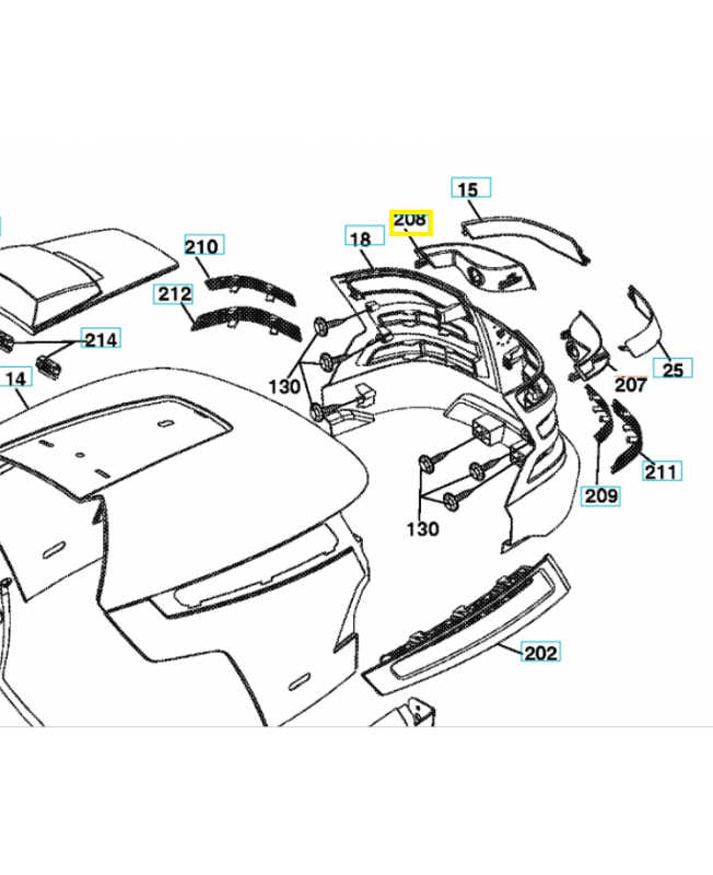 lentille 532197199. Pièce de rechange Husqvarna