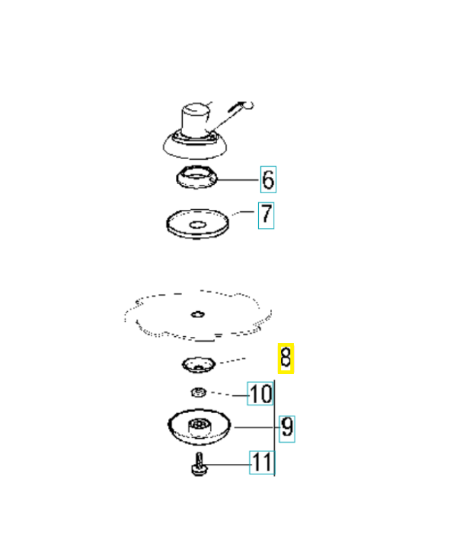 rondelle 538229834. Pièce de rechange Husqvarna
