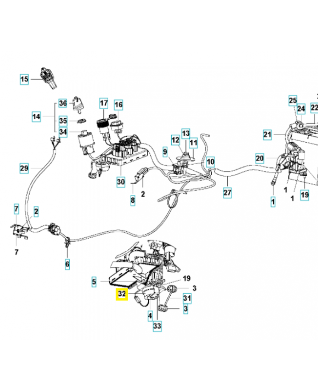 Sirène de bac 501182101. Pièce détachée Husqvarna