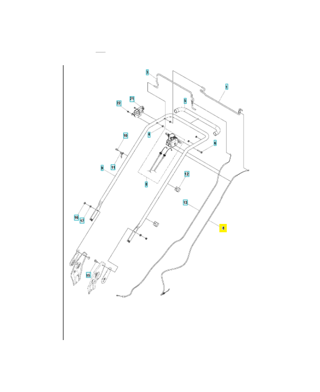 Câble 588204804. Pièce détachée Husqvarna