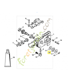 Pignon 3/8 p 6 dt 4138-642-1201s. Pièce de rechange Sithl / Vicking