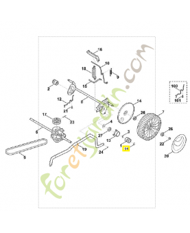 anneau 9460-624-1000. Pièce détachée Stihl / Vicking