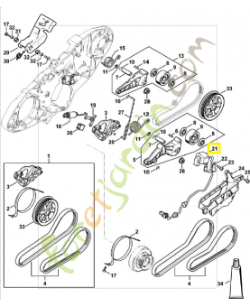 Électro-aimant 4238-430-4900. Pièce détachée Stihl / Vicking