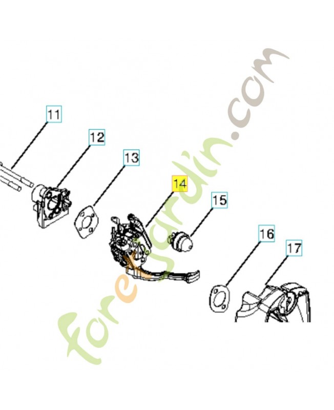 Kit carburateur 590460102. Pièce détachée Husqvarna