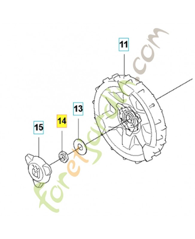 ECROU HEXAGONAL FIN DE BLOCAGE