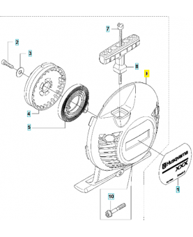 Lanceur 544102502. Pièce de rechange Husqvarna