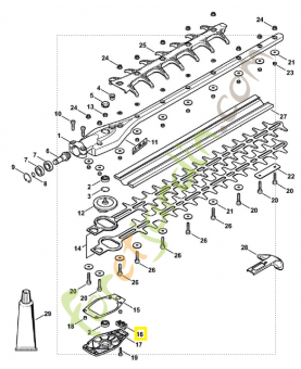 Jeu de pièces tôle de recouvrement 4243-007-1003.Pièce détachée Stihl / Vicking