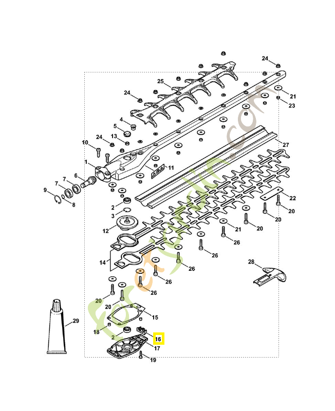 Jeu de pièces tôle de recouvrement 4243-007-1003.Pièce détachée Stihl / Vicking