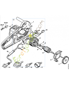 Condensateur 230/240 1206-605-1001. Pièce de rechange Sithl / Vicking