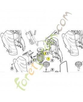 Moteur électrique 230 v/50 hz 4816-600-0203. Pièce détachée Stihl / Vicking