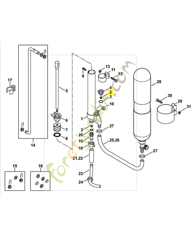 Bille 4247-705-6200. Pièce de rechange Sithl / Vicking