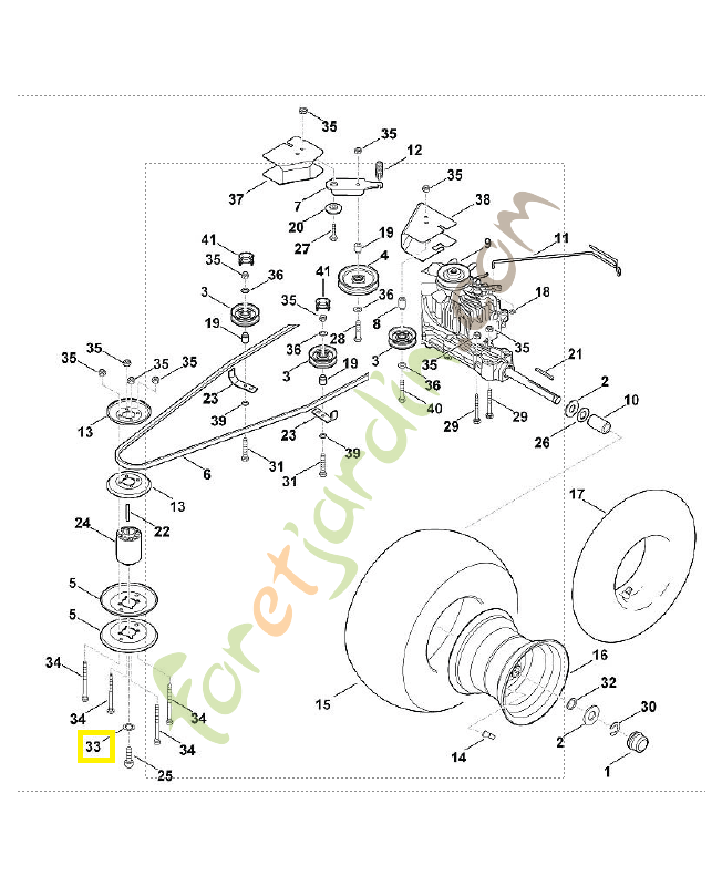 Rondelle éventail 13 9330-630-0540. Pièce de rechange Sithl / Vicking