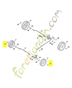 Anneau de serrage 8 9991-003-0648. Pièce détachée Stihl / Vicking