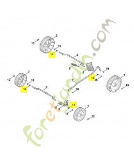 Ressort de pression 6311-764-2400. Pièce détachée Stihl / Vicking