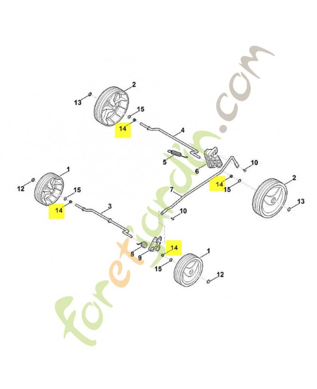 Ressort de pression 6311-764-2400. Pièce détachée Stihl / Vicking