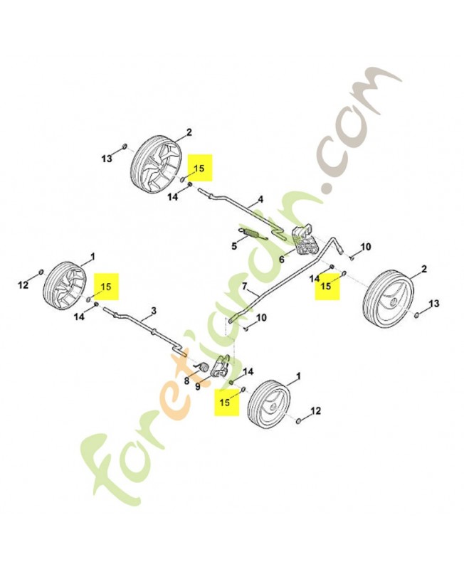 Rondelle 6311-708-9300. Pièce détachée Stihl / Vicking