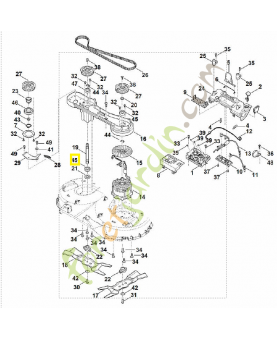 Roulement rainuré à billes 6003-2rs-c4 9503-003-5331. Pièce détachée Stihl / Vicking
