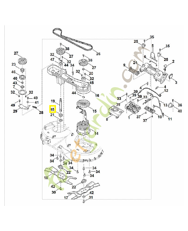 Roulement rainuré à billes 6003-2rs-c4 9503-003-5331. Pièce détachée Stihl / Vicking Roulement rainuré à billes 6003-2rs-c4 9503-003-5331. Pièce détachée Stihl / Vicking